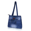 ZAINTO® Denim Tote Bag for Women with Zip | Eco-Friendly College & Office Shoulder Bag | Lightweight, Spacious & Stylish Daily Carryall | Durable Blue Jean Handbag for Girls & Ladies