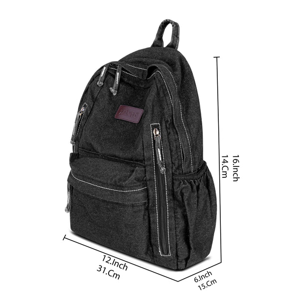 ZAIINTO Denim Backpacks for men and women Stylish Outdoor Travel bag