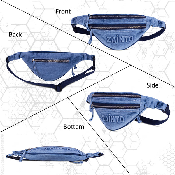 Zainto Denim Waist Bag for Men & Women