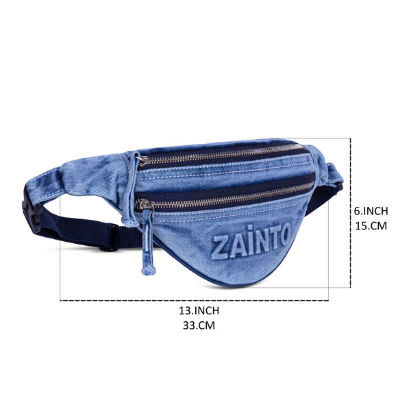 Zainto Denim Waist Bag for Men & Women
