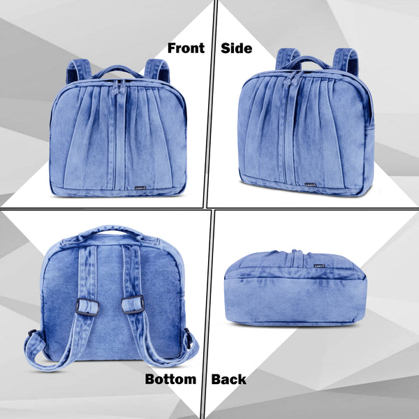 ZAINTO mini denim Backpack for women