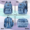 ZAINTO Denim Backpacks for women