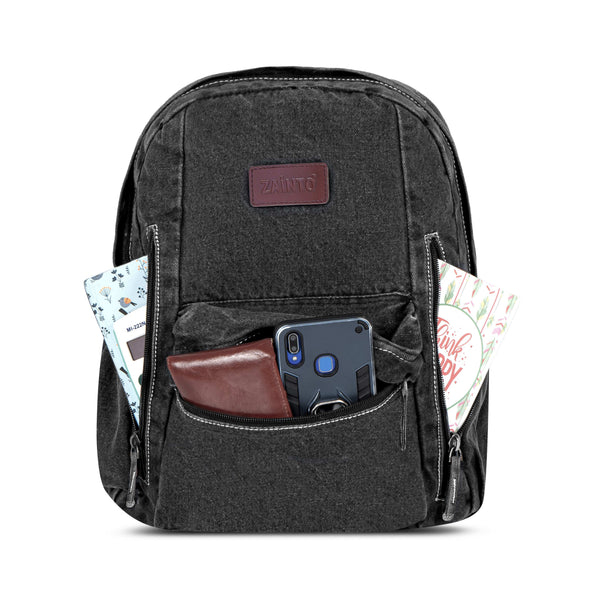 ZAIINTO Denim Backpacks for men and women Stylish Outdoor Travel bag