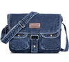ZAINTO Denim Sling Bag for women and men Unisex Design, Crossbody Bag Adjustable Strap Students Stylish, Durable, and Eco-Friendly Book Bag
