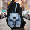 Stylish Denim Flap Backpack for Women & Men