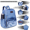 ZAINTO® Denim Backpack for Women | Stylish College Bag | Eco-Friendly Upcycled Office Backpack | Lightweight Blue Jeans Bag for Girls | Vintage, Durable & Spacious Daily Backpack