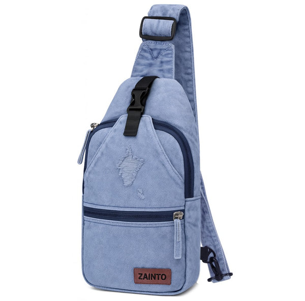 ZAINTO® Slim Denim Crossbody Sling Bag for Men & Boys