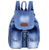 Stylish Denim Flap Backpack for Women & Men