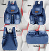 ZAINTO Denim Backpacks for men and women Stylish Outdoor Travel bag