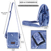 ZAINTO Crossbody Sling Bag for Women & Girls – Stylish Denim Casual Fringe Shoulder Bag with Adjustable Strap