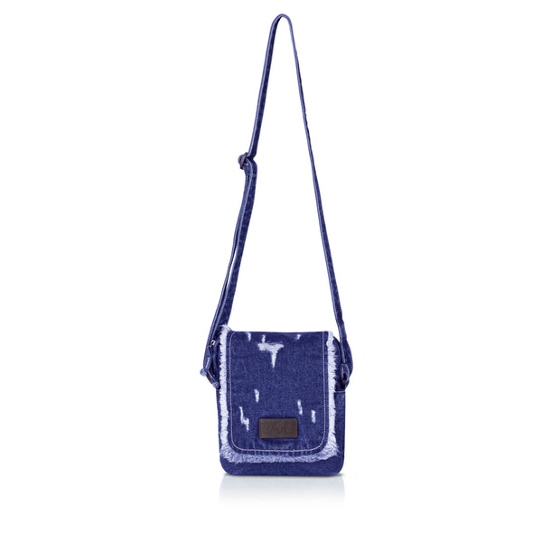 ZAINTO Stylish Denim Crossbody Sling Bag for Women & Girls – Casual Fringe Shoulder Bag with Adjustable Strap