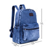 ZAINTO® Women's Denim Laptop Backpack | Eco-Friendly Office & Work Bag with Laptop Sleeve | Stylish Lightweight Professional Bag for Women | Travel, Business, School & Daily Use