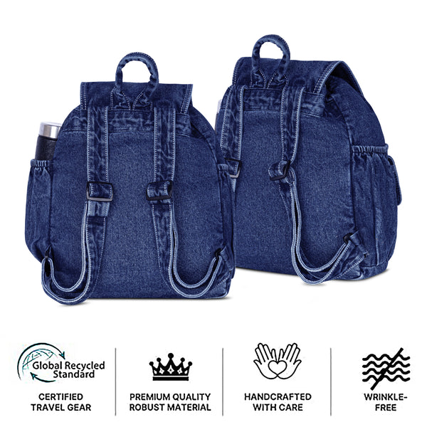 ZAINTO Denim Backpacks for men and women Stylish Outdoor Travel bag
