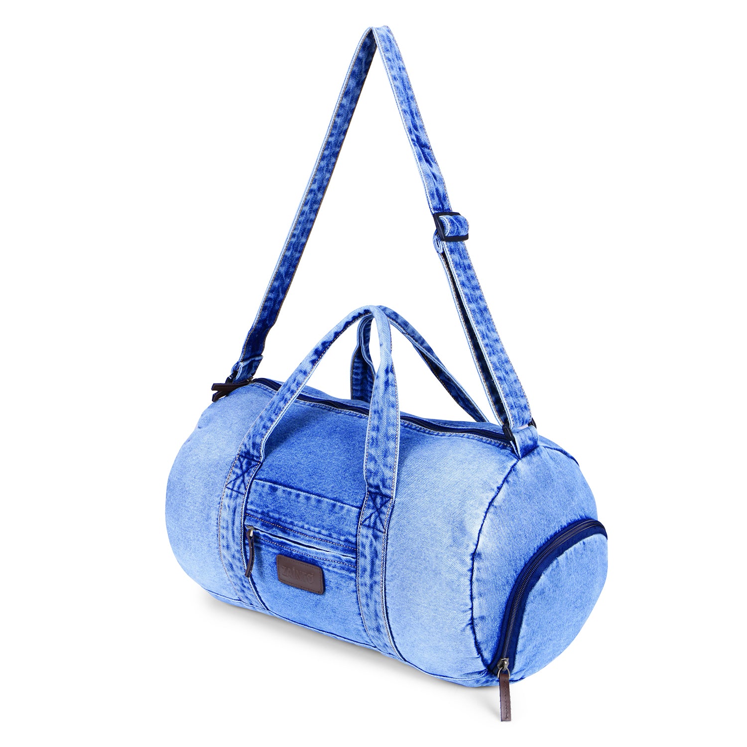 ZAINTO Denim Duffel Bag for Gym and travel