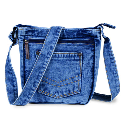 ZAINTO Denim Cross-Body sling Bag for men and women