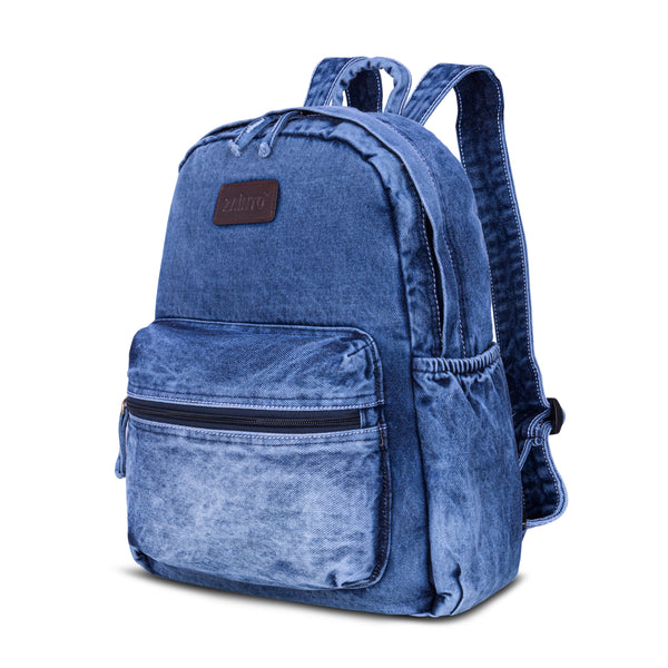 ZAINTO® Women's Denim Laptop Backpack | Eco-Friendly Office & Work Bag with Laptop Sleeve | Stylish Lightweight Professional Bag for Women | Travel, Business, School & Daily Use