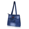 ZAINTO® Denim Tote Bag for Women with Zip | Eco-Friendly College & Office Shoulder Bag | Lightweight, Spacious & Stylish Daily Carryall | Durable Blue Jean Handbag for Girls & Ladies