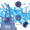 ZAINTO® Denim Tote Bag for Women with Zip | Stylish Shoulder Bag for College, Work & Travel | Eco-Friendly, Spacious,Handbag with jeans Pockets
