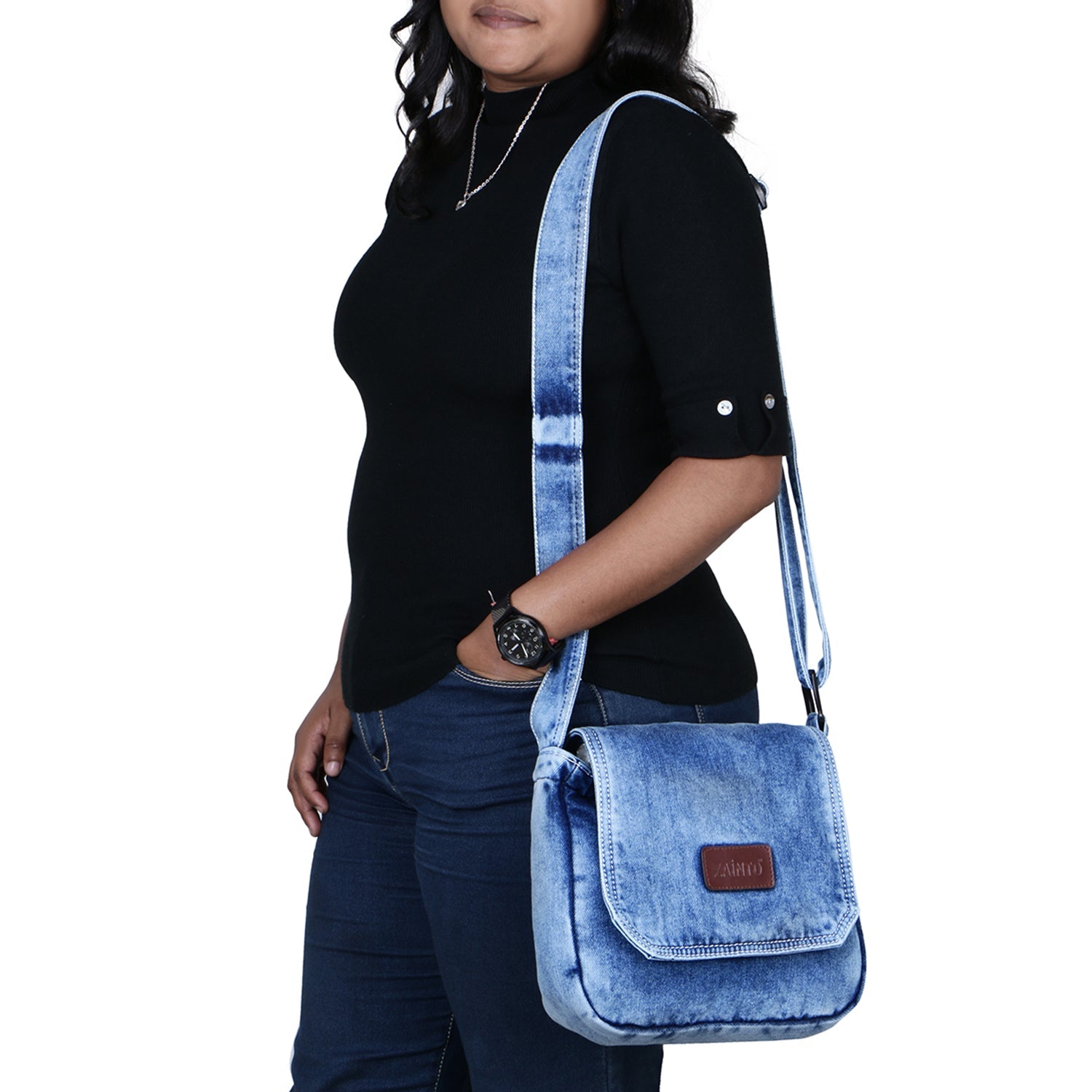 Denim Sling crossbody bag for women and men - ZAINTO Bag