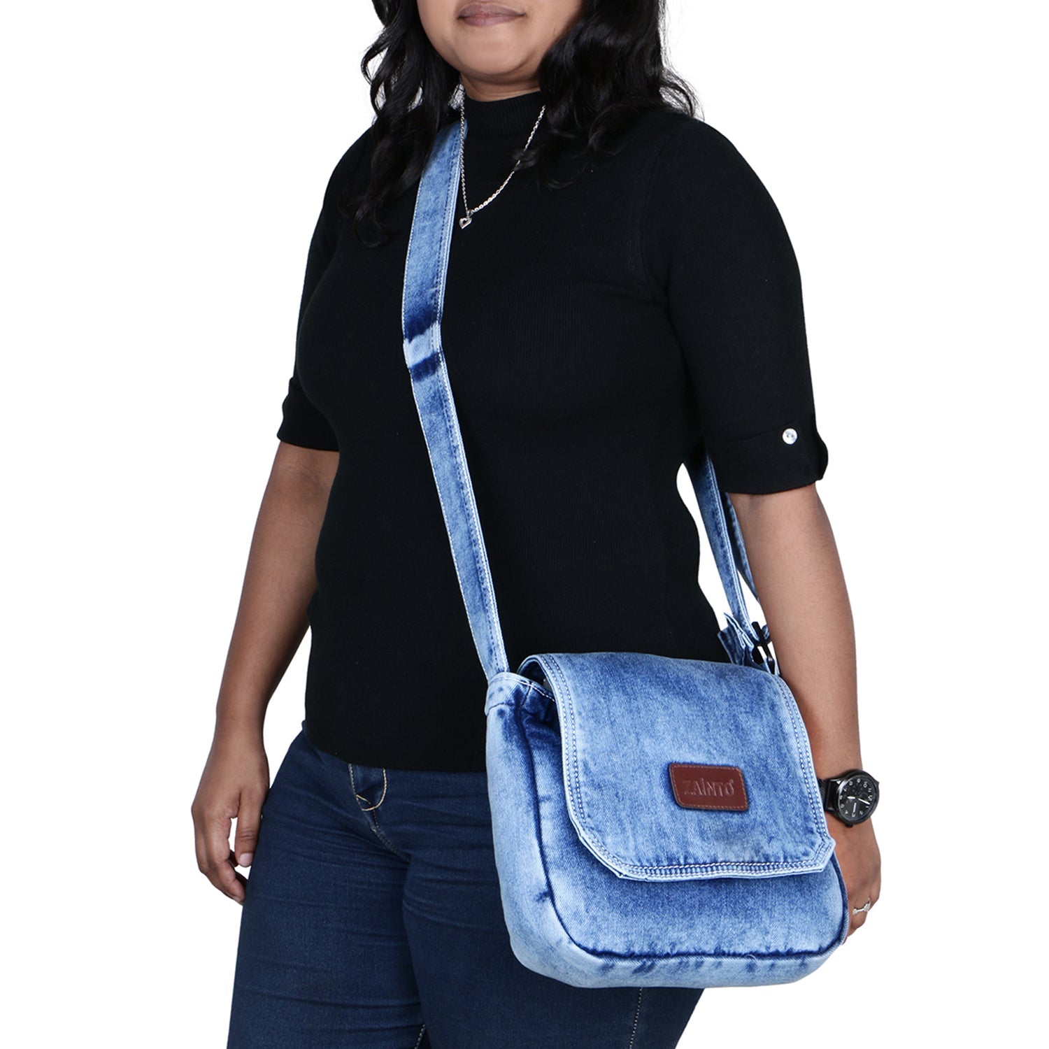 Denim Sling crossbody bag for women and men - ZAINTO Bag