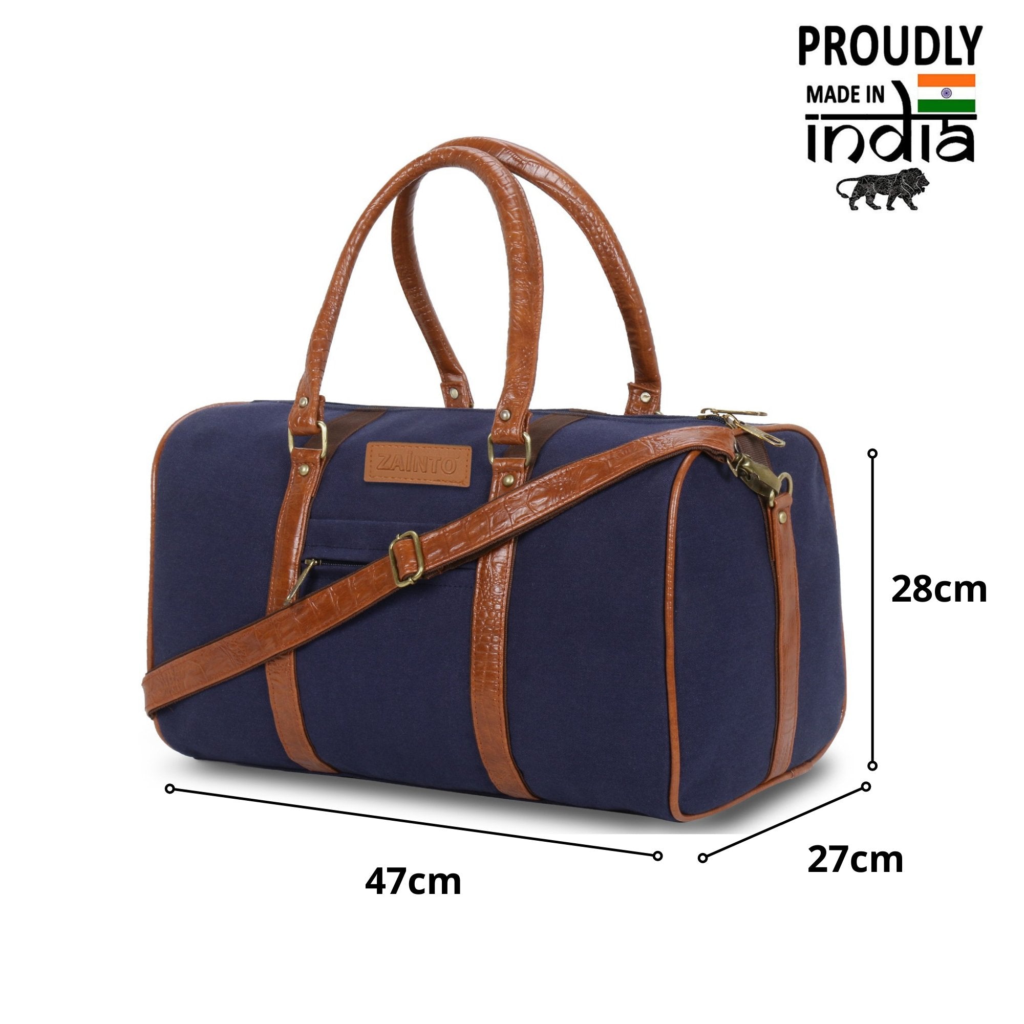 ZAINTO Canvas stylish weekender travel duffle bag - ZAINTO Bag