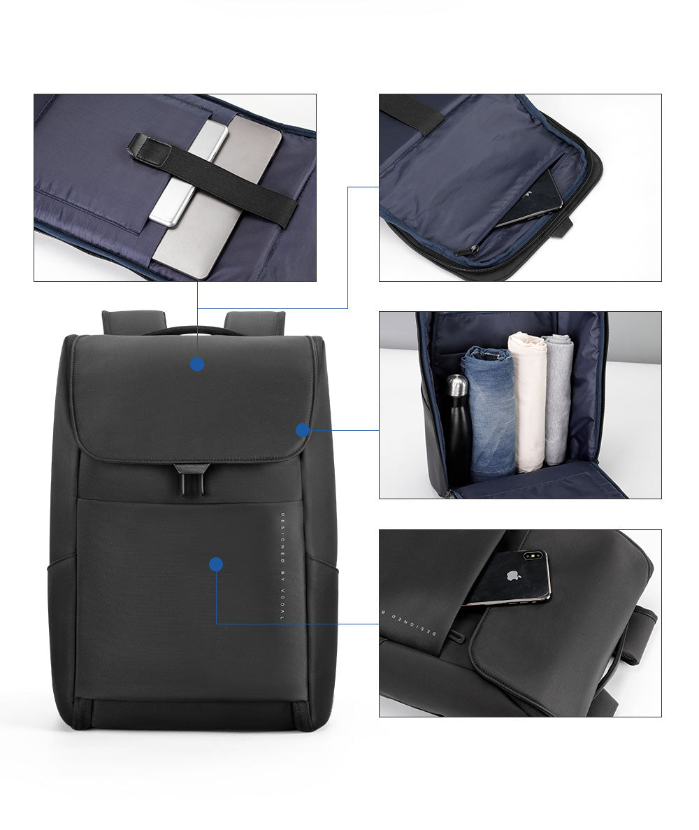 ZAINTO Smart Tech foldable Anti - Theft Backpack 15.6 Inch - ZAINTO Bag